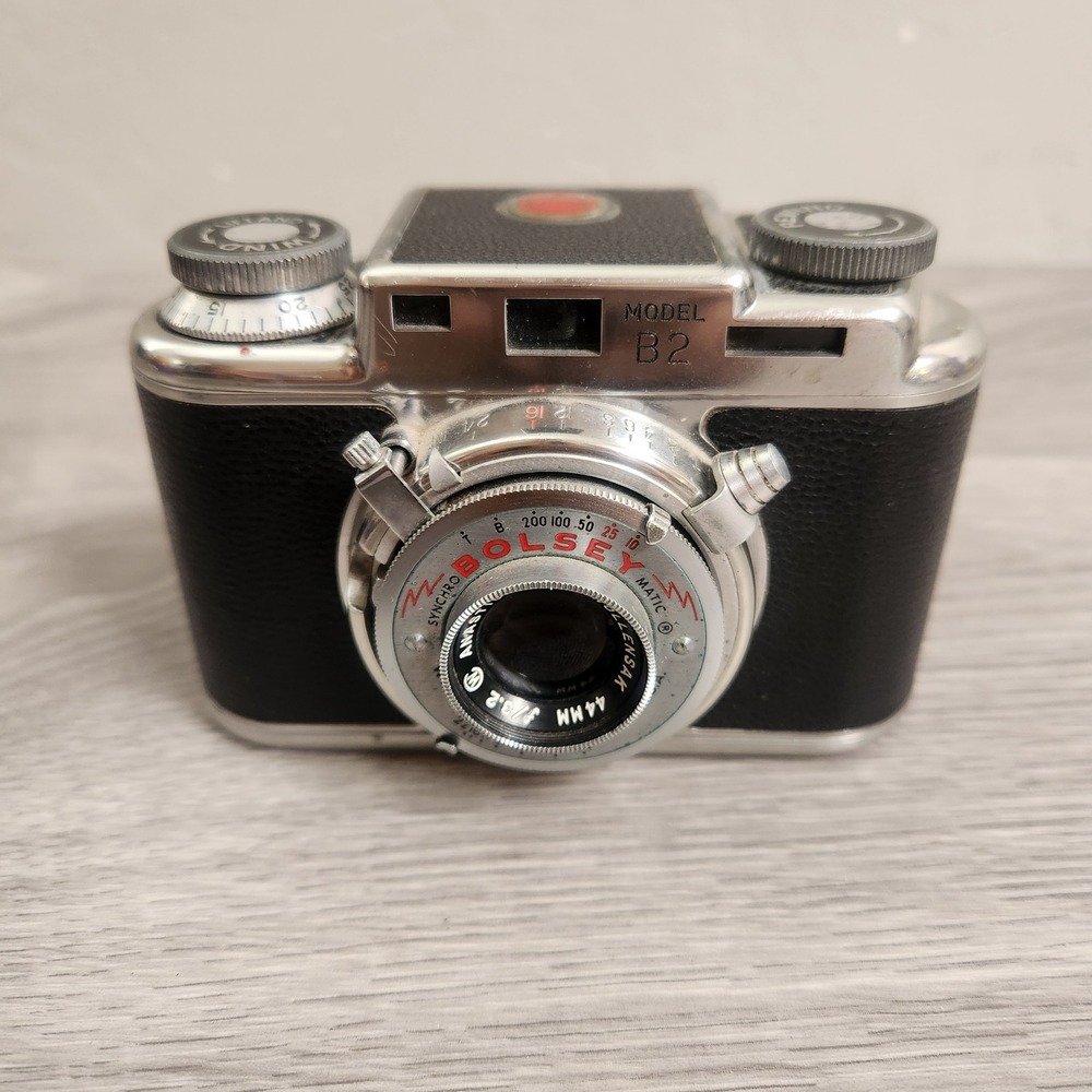 Bolsey Model B2 35mm Rangefinder Camera Wollensak 44mm f/3.2 Anastigmat Lens